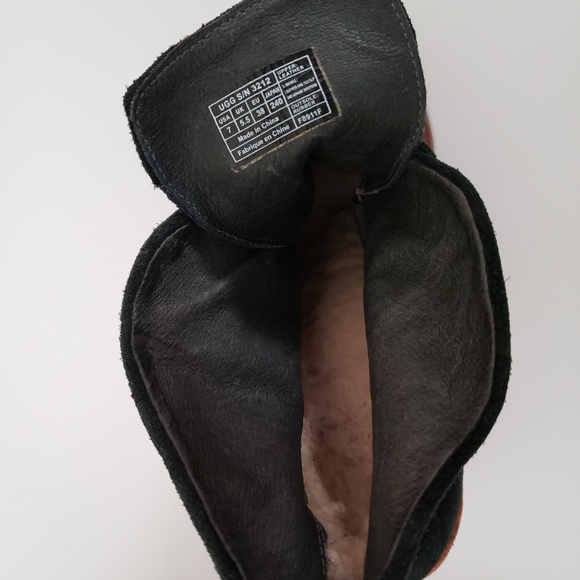 UGG Black and Brown Ankle Boots - Picture 6 of 8